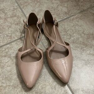 Anthropologie Carolina Nude ballet Shoes Flats sz 8.5